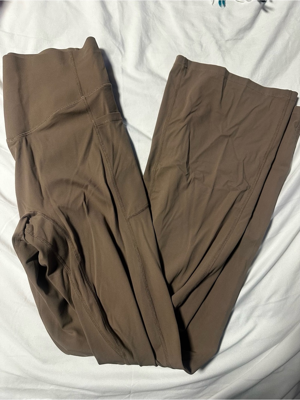 High-Rise Brown Active Leggings